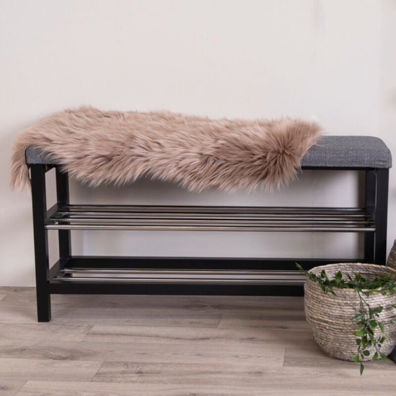 House Nordic keinotekoinen lampaantalja 50x85 ruskeanharmaa